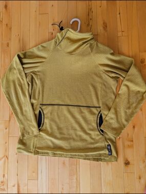 Melanzana Women's L Yellow Microgrid V1 Hoodie